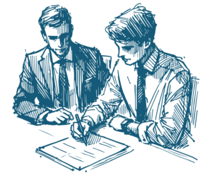Bild zeigt Business Einzel Gespräch Coaching
